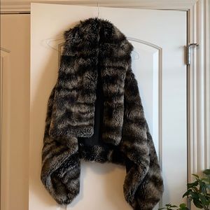 Faux fur vest